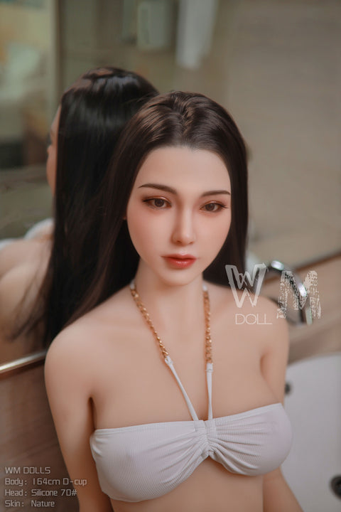 WM DOLL-164cm silicone headband sound D cup sex doll-cassandra