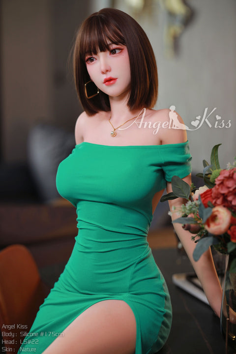 AK DOLL-175cm full silicone tall sex doll with sound, breathing and suction-Maxine