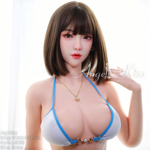AK DOLL-175cm full silicone tall sex doll with sound, breathing and suction-Maxine