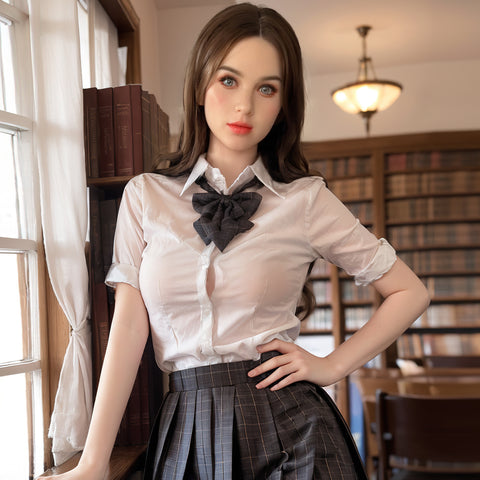159cm cute student girl-shaped sex doll-Shiloh