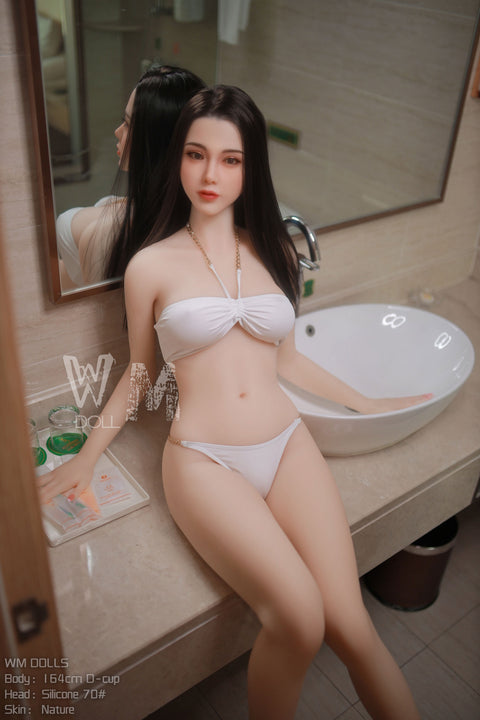 WM DOLL-164cm silicone headband sound D cup sex doll-cassandra