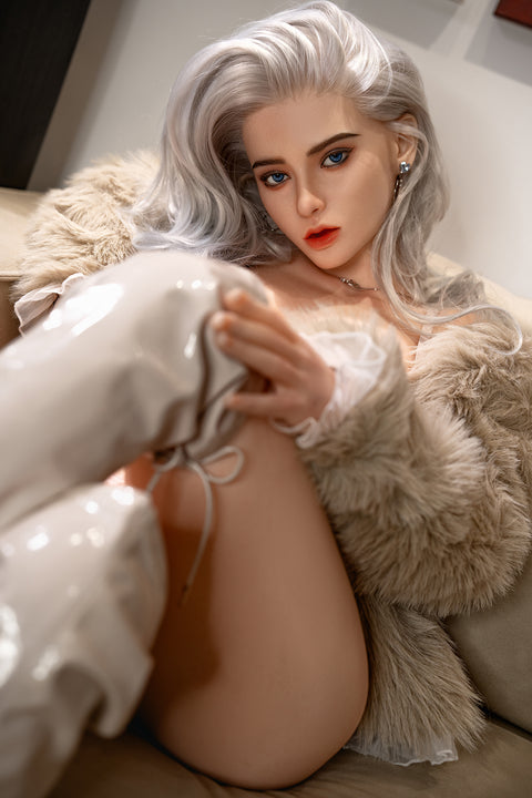 SY DOLL -US IN Stock 164cm/5ft4 D-Cup Sex Doll Soft Silicone ROS Head M12- Cora